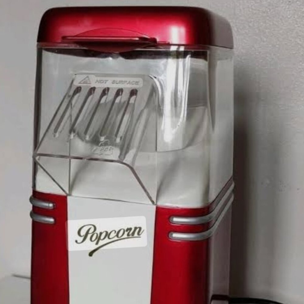 Hot air popcorn maker - Nostalgia Retro style